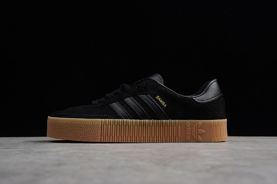 Adidas Adidas SAMBAROSE LEATHER CORE BLACK/CORE BLACK/GUM · B28157, photo 1