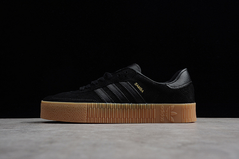 Adidas Adidas SAMBAROSE LEATHER CORE BLACK/CORE BLACK/GUM · B28157, photo 1