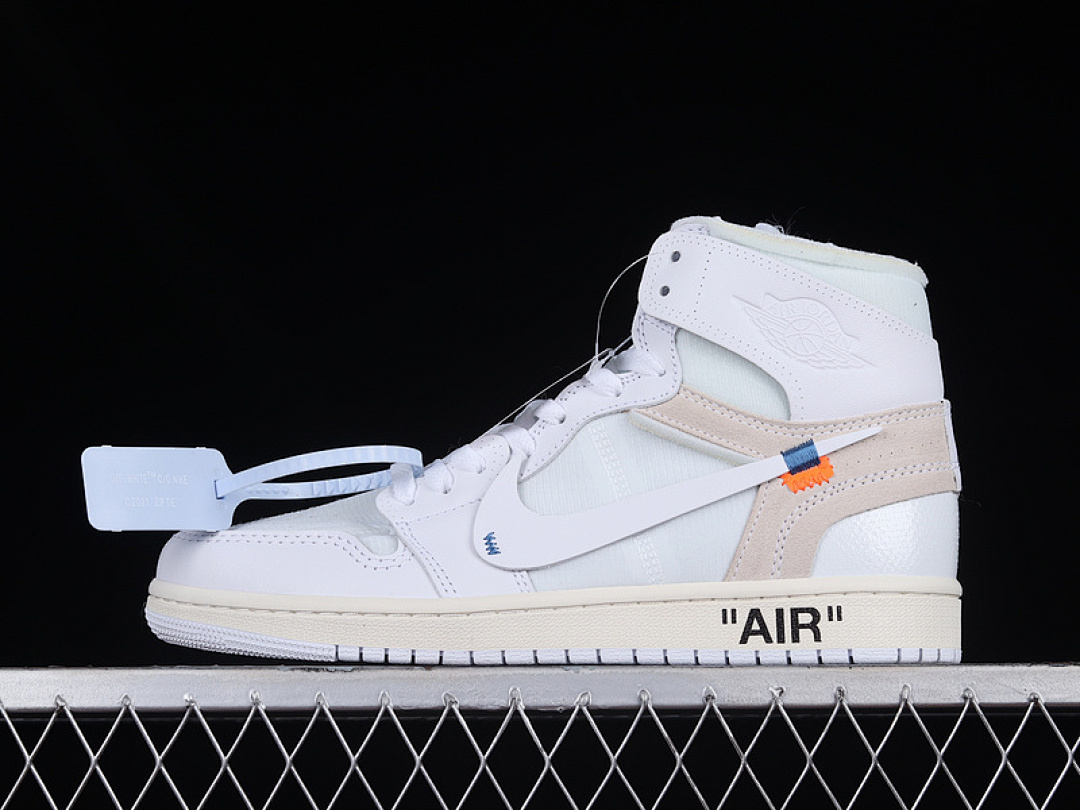 Off-White [AQ0818-100]-[OW X AIR JORDAN 1 RETRO HIGH OG 2018 WHITE/WHITE/WHITE]-[UNISEX:36-47.5], photo 1