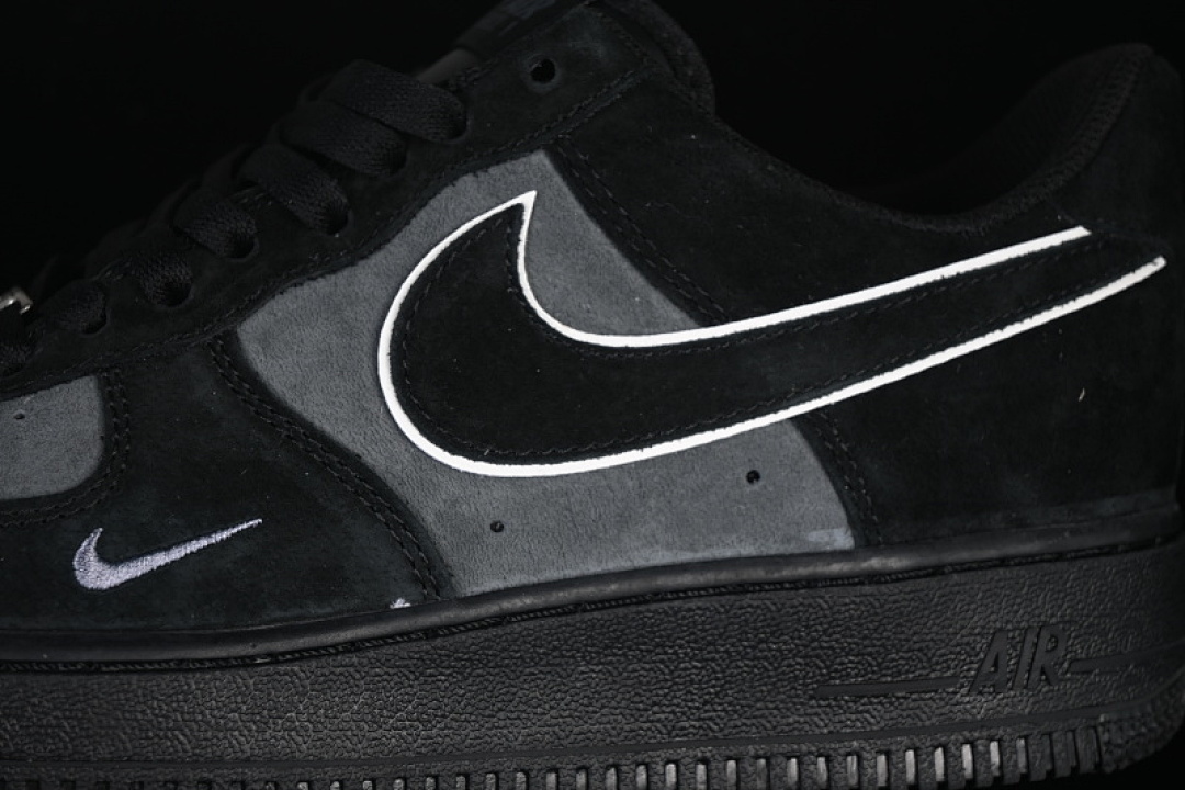 Nike [ZH0316-134]-[AIR FORCE 1 07 CASUAL SNEAKERS DARK GRAY/BLACK]-[WOMAN:36-39]-[MAN:40-45] - Image 7