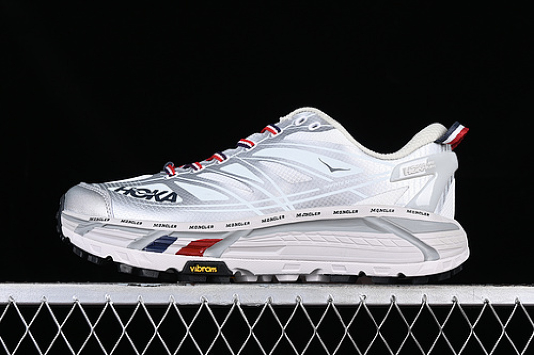 Hoka [1129992 NCHMS]-[MONCLER HOKA MAFATE SPEED 2 SILVER/WHITE/BLACK]-[WOMAN:36-39]-[MAN:40-46] - Image 2