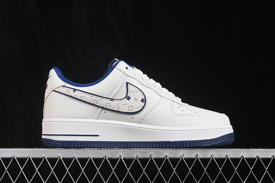 Nike [WY0655-112]-[AIR FORCE 1 07 LOW CASUAL SNEAKERS NAVY BLUE/WHITE]-[WOMAN:36-39]-[MAN:40-45] - Image 15