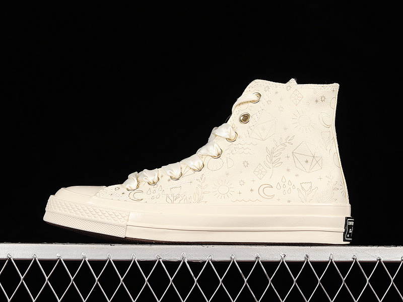 Converse Converse CHUCK TAYLOR ALLSTAR 70S HIGH GOLDEN ELEMENTS EGRET/LIGHT GOLD/BLACK · A02207C, photo 1