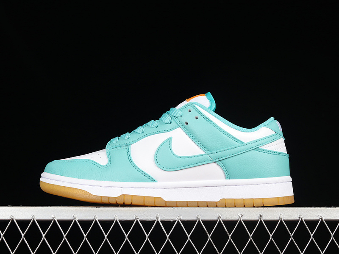 Unbranded [DV2190-100]-[WMNS DUNK LOW 'TEAL ZEAL'WHITE/WASHED TEAL/KUMQUAT]-[UNISEX:36-47.5], photo 1