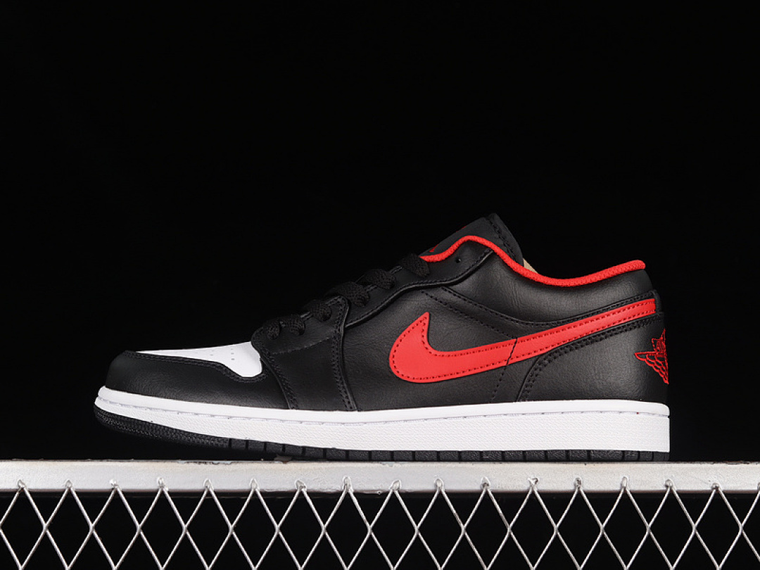 Jordan [553558-063]-[AIR JORDAN 1 LOW WHITE TOE BLACK/FIRE RED/WHITE]-[MAN:40-46], photo 1