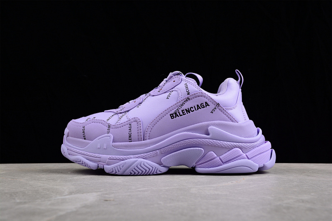 Purple [W2BR12055]-[BA*LEN*CIAGA TRIPLE S SNEAKERS PURPLE/PURPLE/BLACK]-[WOMAN:35-39]-[MAN:40-46], photo 1