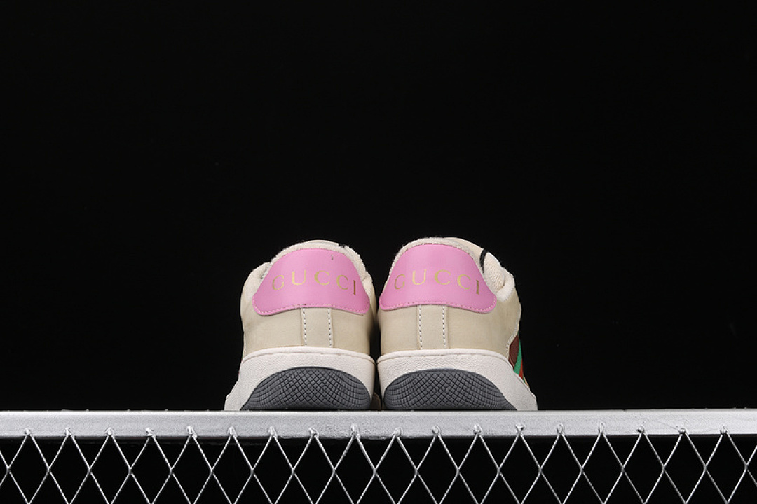 Gucci [GU*CCI ACE EMBROIDERED LOW-TOP SNEAKER BEIGE/WHITE/GREEN-PINK]-[WOMAN:35-40] - Image 13