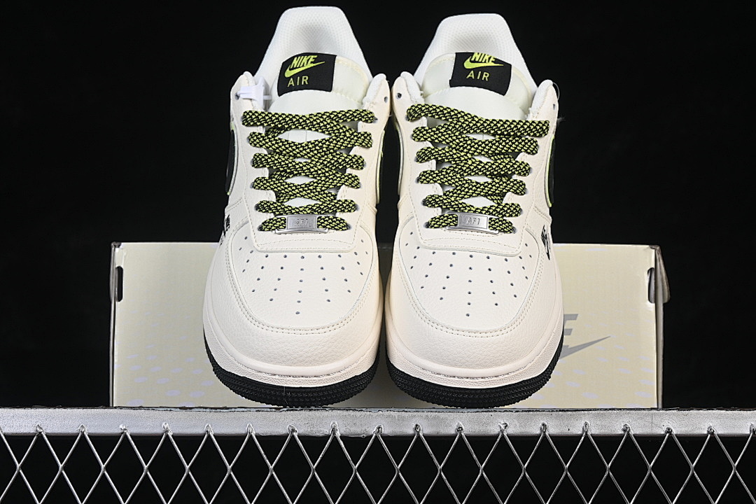 Nike [QW5836-023]-[AIR FORCE 1 07 LOW WHITE/BLACK/GREEN]-[WOMAN:36-39]-[MAN:40-45] - Image 13