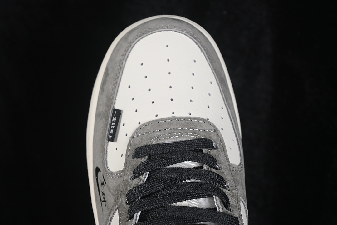 Nike [RD1988-001]-[AIR FORCE 1 07 LOW CASUAL SNEAKERS WHITE/GREY/BLACK]-[WOMAN:36-39]-[MAN:40-45] - Image 10