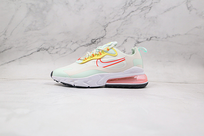 Nike AIR MAX 270 REACT PALE IVORY/BARELY GREEN/LIGHT ZITRON/SUMMIT WHITE · CV8818-102, photo 1