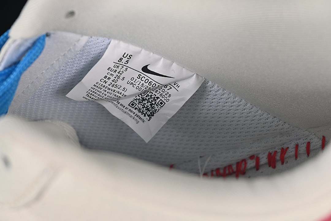 Nike [SC0601-567]-[AIR FORCE 1 07 LOW WHITE/BLUE/RED]-[WOMAN:36-39]-[MAN:40-45] - Image 6