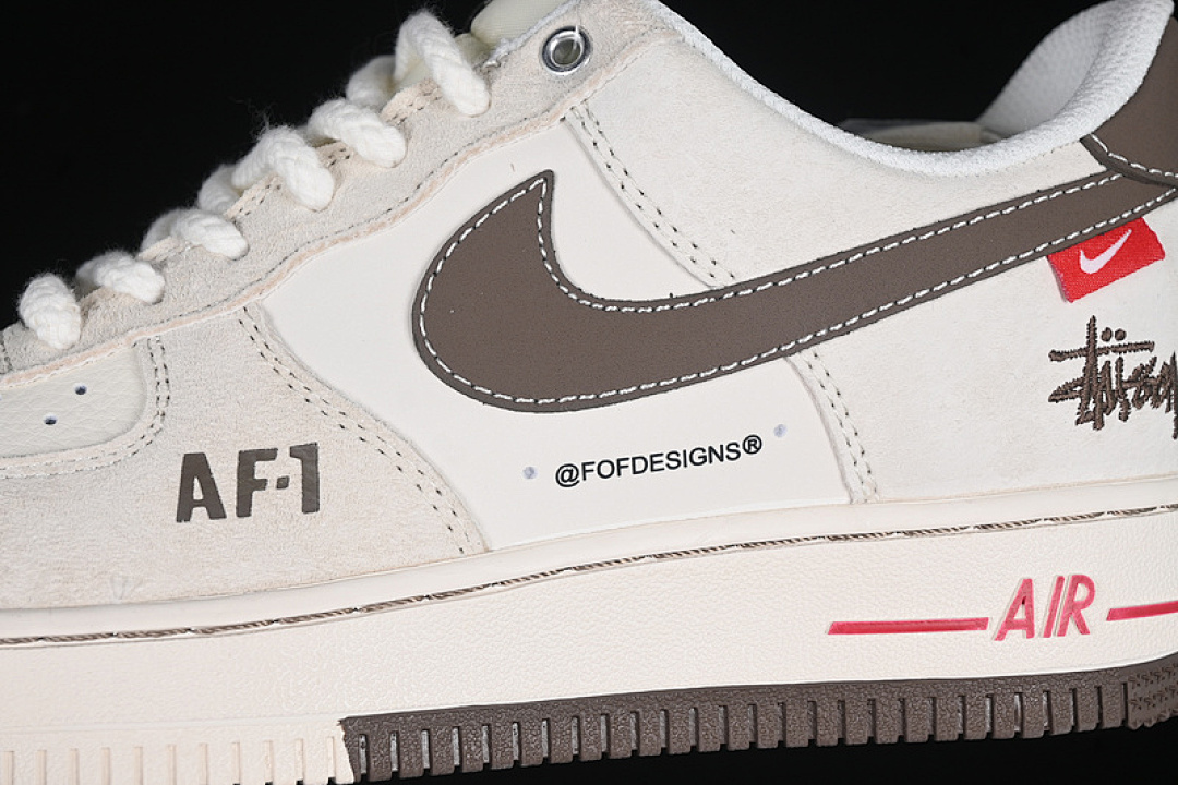 Nike [SJ6698-025]-[AIR FORCE 1 07 LOW WHITE/GREY/BROWN]-[WOMAN:36-39]-[MAN:40-45] - Image 8