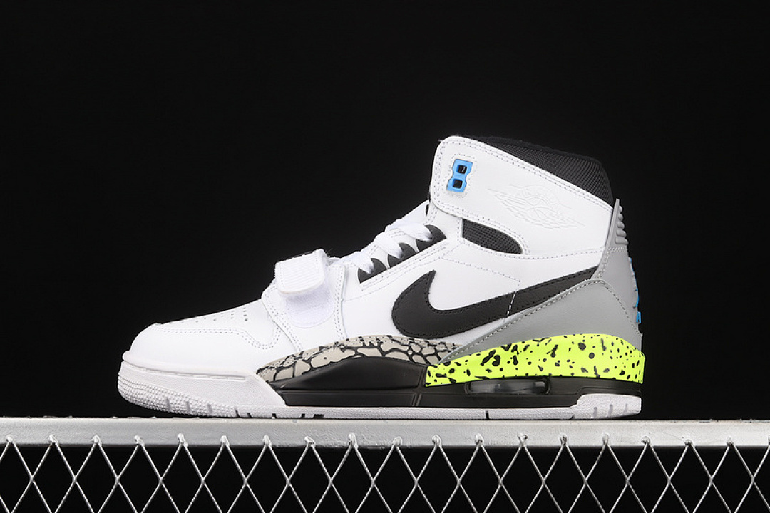 Jordan [AQ4160-107]-[JUST DON X JORDAN LEGACY 312 BILLY HOYLE WHITE/BLACK-VOLT-VIVID BLUE-WOLF (GREY]), photo 1