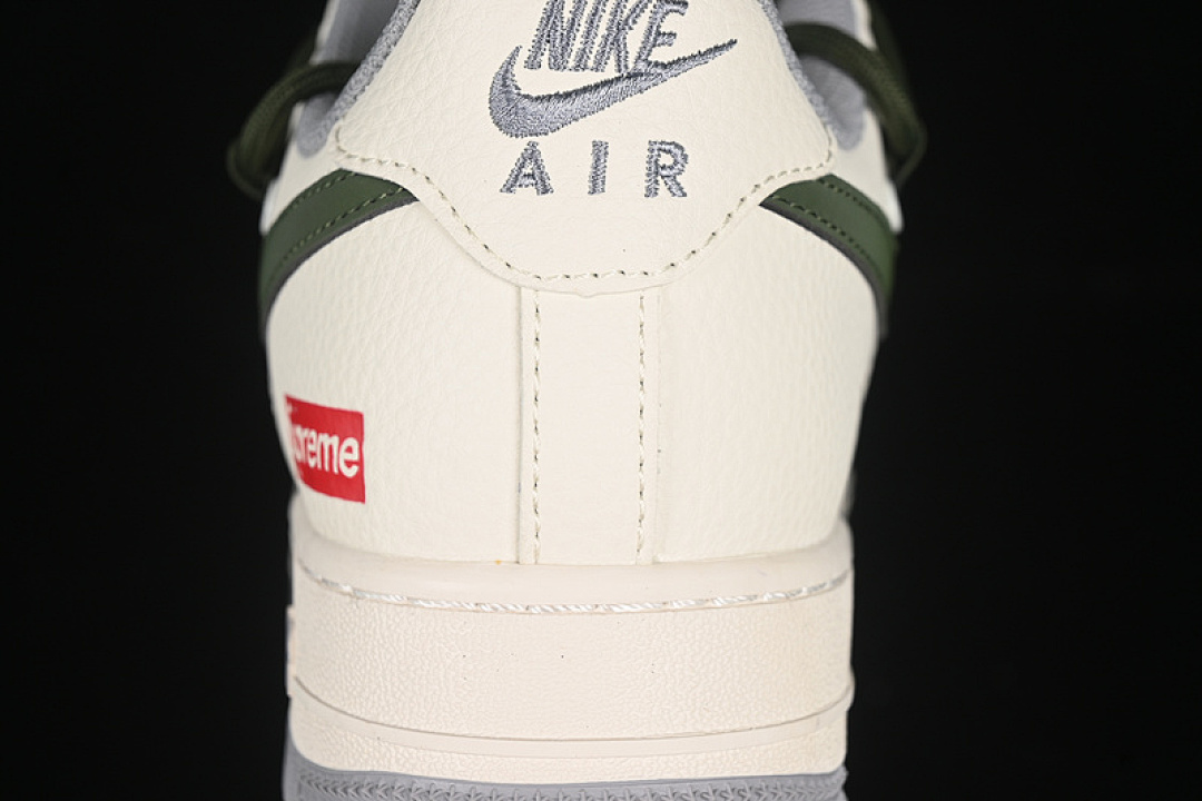 Nike [DM6868-070]-[AIR FORCE 1 07 LOW SUPREME GREY/BLACK/GREEN/BEIGE]-[WOMAN:36-39]-[MAN:40-45] - Image 7