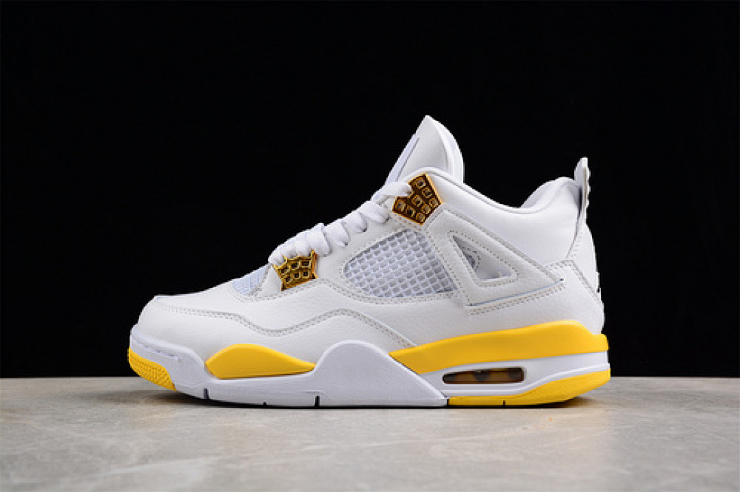 Jordan [AQ9129-101]-[AIR JORDAN 4 WMNS VIVIDSULFUR WHITE/YELLOW]-[WOMAN:36-39]-[MAN:40-47.5], photo 1