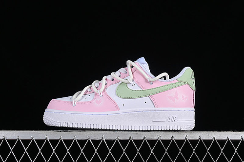 Nike Nike AIR FORCE 1 07 LOW WHITE/PINK/GREEN · VV1998-013, photo 1