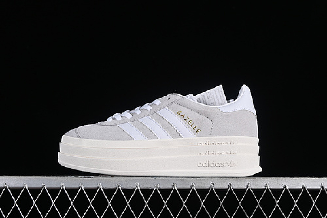 Adidas ORIGINALS GAZELLE BOLD GREY TWO/CLOUD WHITE/CORE WHITE · HQ6893, photo 1