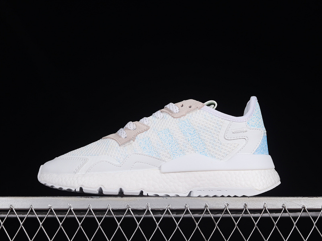 Unbranded [CG6208]-[NITE JOGGER BOOST SHOES CLOUD WHITE/LIGHT BLUE/PINK]-[WOMAN:36-39]-[MAN:40-45], photo 1