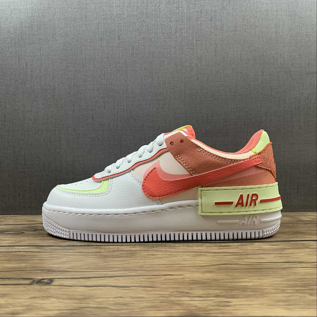 Nike [CI0919-110]-[AIR FORCE 1 SHADOW WHITE/CRIMSON BLISS/LIME ICE/MAGIC EMBER]-[WOMAN:35.5-40], photo 1