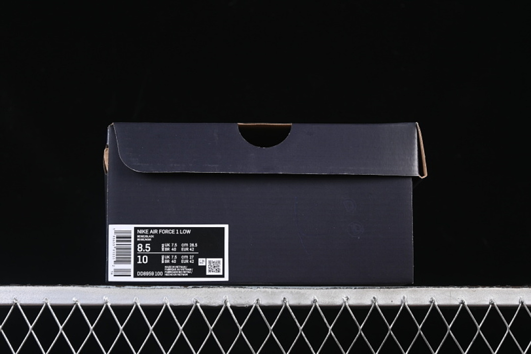Nike [DD8959-100]-[AIR FORCE 1 07 LOW CASUAL SNEAKERS BEIGE/BLACK]-[WOMAN:36-39]-[MAN:40-45] - Image 11