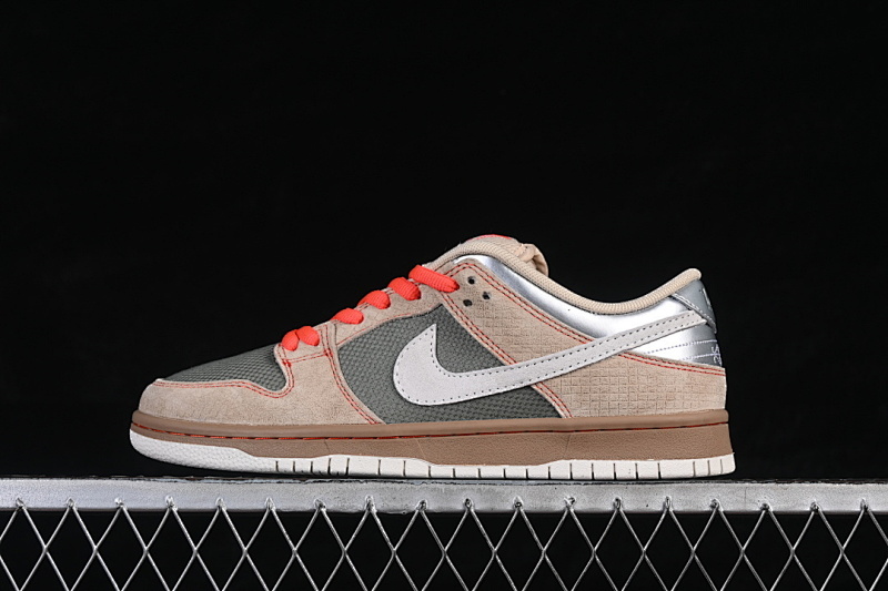 Nike SB DUNK LOW CANVAS/BEIGE-BRIGHT CRIMSON-LEGEND · IB6206-701, photo 1