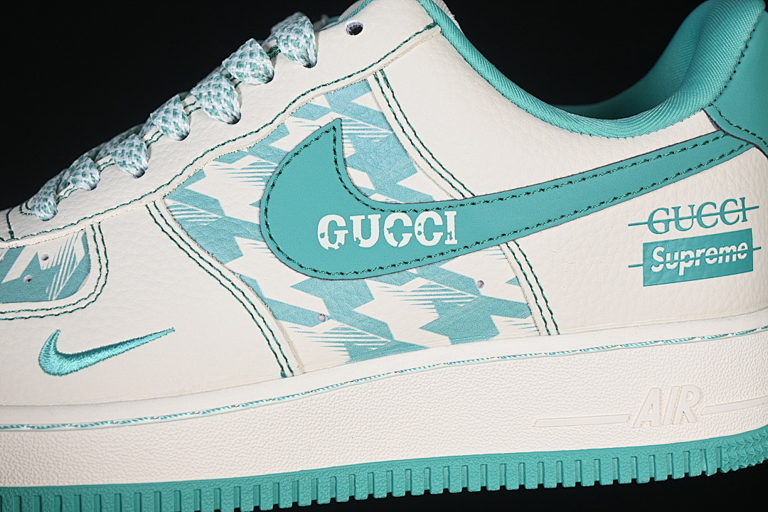 Nike [XL1979-124]-[AIR FORCE 1 07 LOW CASUAL SNEAKERS GREEN/WHITE]-[WOMAN:36-39]-[MAN:40-45] - Image 7