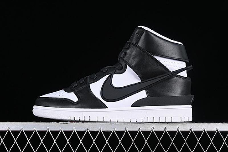 Nike AMBUSH X DUNK HIGH WHITE/BLACK/SPRUCE AURA · CU7544-001, photo 1