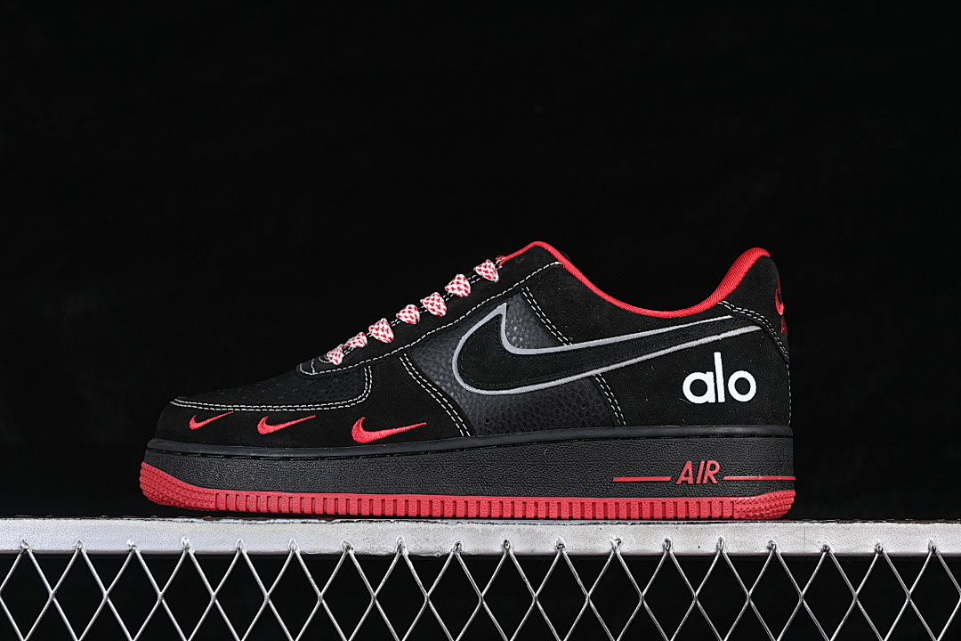 Nike [SS1979-009]-[AIR FORCE 1 07 LOW BLACK/RED/BLACK]-[WOMAN:36-39]-[MAN:40-45], photo 1