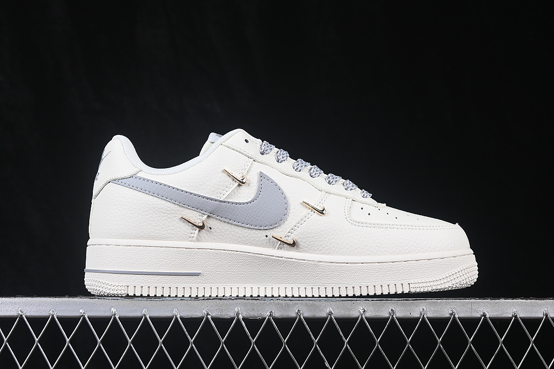 Nike [DN9688-128]-[AIR FORCE 1 07 LOW CASUAL SNEAKERS LIGHT GRAY/GREY]-[WOMAN:36-39]-[MAN:40-45] - Image 15