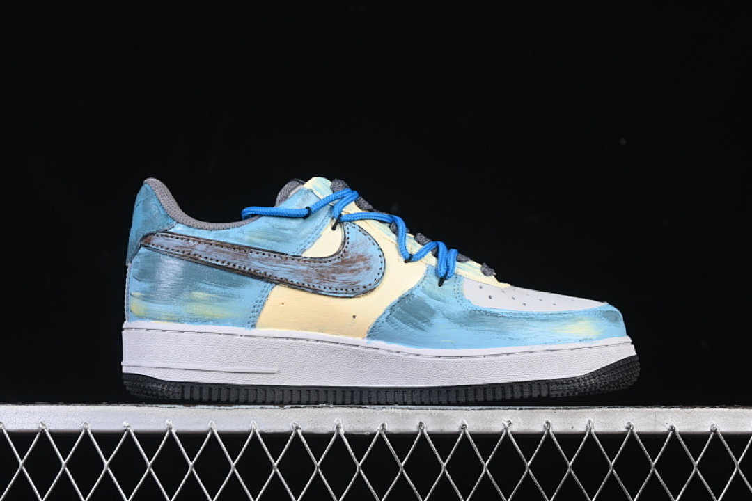 Nike [ZG0088-228]-[AIR FORCE 1 07 LOW CASUAL SNEAKERS SKY BLUE/WHITE]-[WOMAN:36-39]-[MAN:40-45] - Image 15