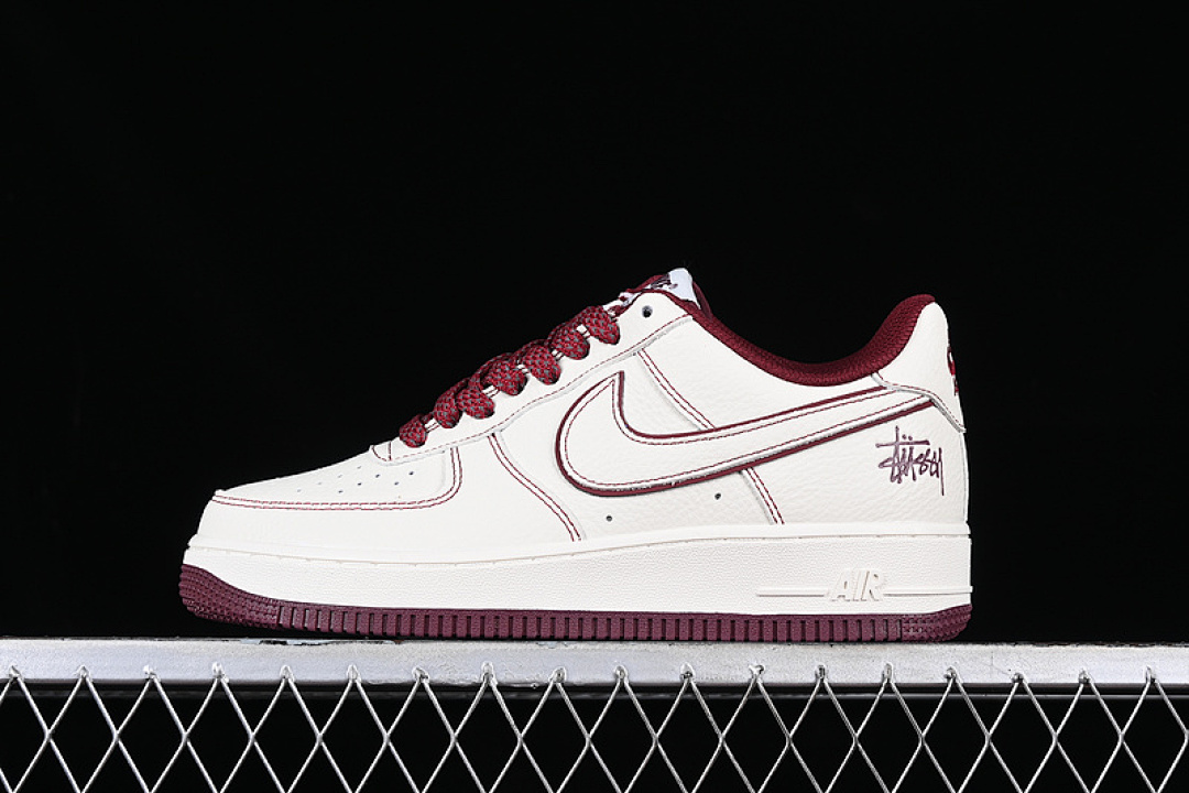 Nike Nike STUSSY X AIR FORCE 1 LOW WHITE/RED · UN1635-555, photo 1