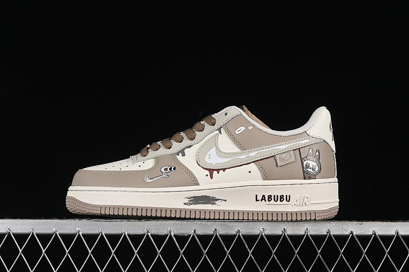 Nike Nike AIR FORCE 1 07 LOW LABUBU WHITE/GREY/BROWN · DB3301-331, photo 1