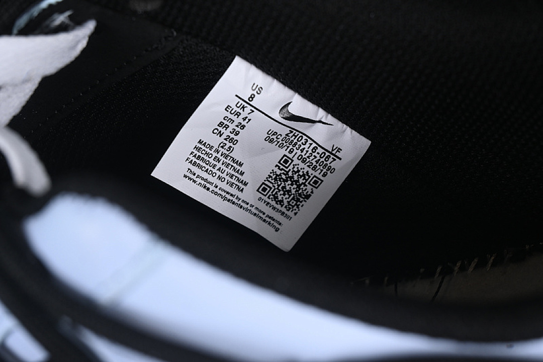Nike [ZH0316-067]-[AIR FORCE 1 07 LOW BLACK/BLUE/WHITE]-[WOMAN:36-39]-[MAN:40-45] - Image 6
