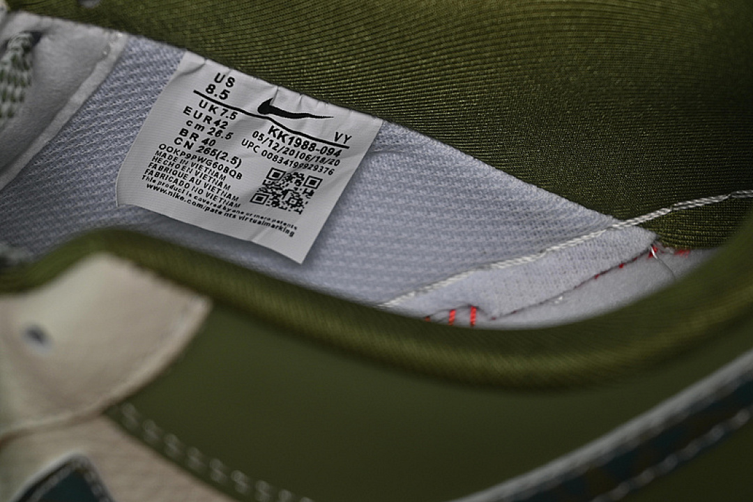 Nike [KK1988-094]-[AIR FORCE 1 07 LOW WHITE/GREY/GREEN]-[WOMAN:36-39]-[MAN:40-45] - Image 6