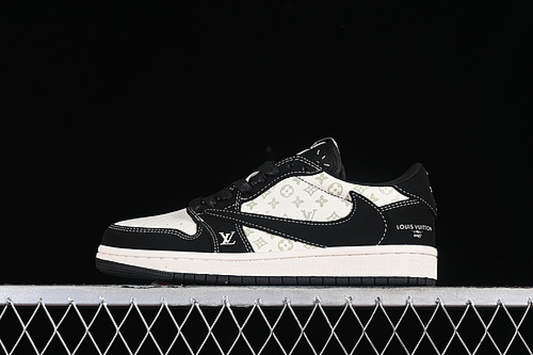 Jordan [LX1988-200]-[TRAVIS SCOTT FRAGMENT DESIGN AIR JORDAN 1 LOW OG SP BLACK/GREY/WHITE]-[36-45], photo 1