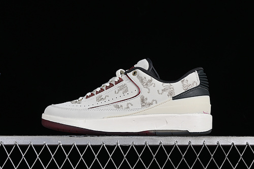 Jordan [FJ5736-100]-[AIR JORDAN 2 RETRO LOW YEAR OF THE DRAGON SAIL/CEDAR/DARK SMOKE GREY/DARK (RED]), photo 1