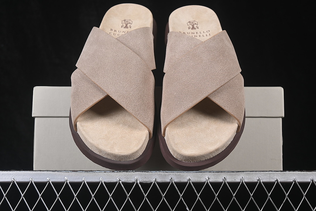 Unbranded [26IMZUSOLY327]-[BRUNELLO CUCINELLI FLIP FLOPS LIGHT GRAY/GREY]-[WOMAN:39]-[MAN:40-45] - Image 11