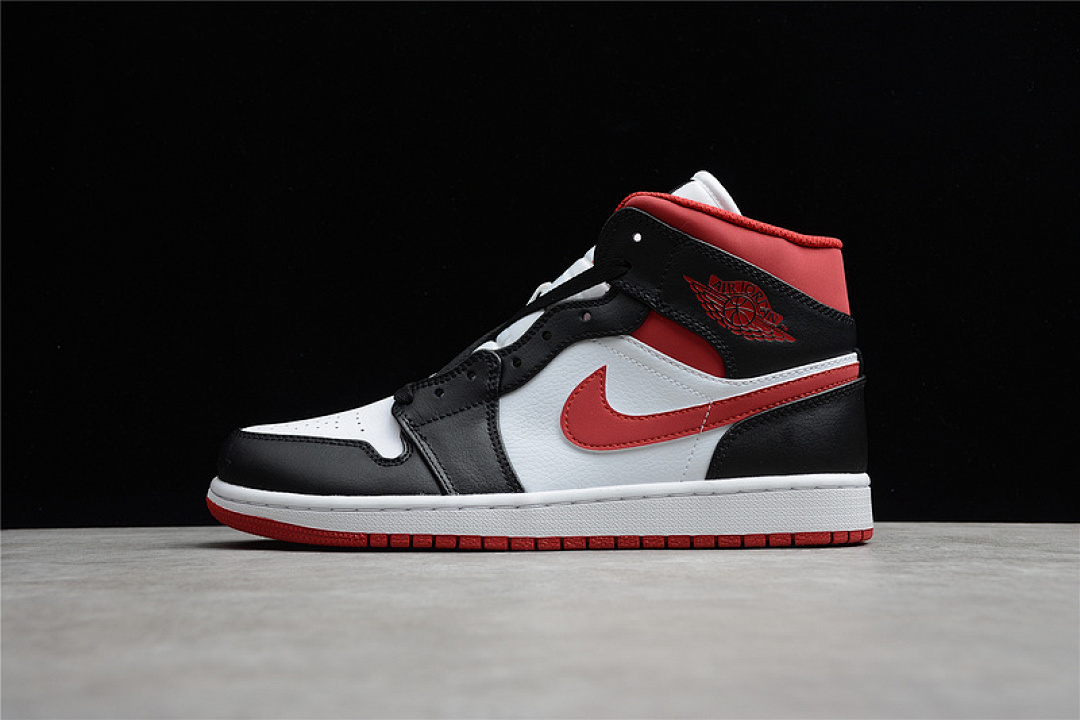 Jordan [554724-122]-[AIR JORDAN 1 MID METALLIC RED WHITE/GYM RED/BLACK]-[WOMAN:35.5-39]-[MAN:40-45], photo 1