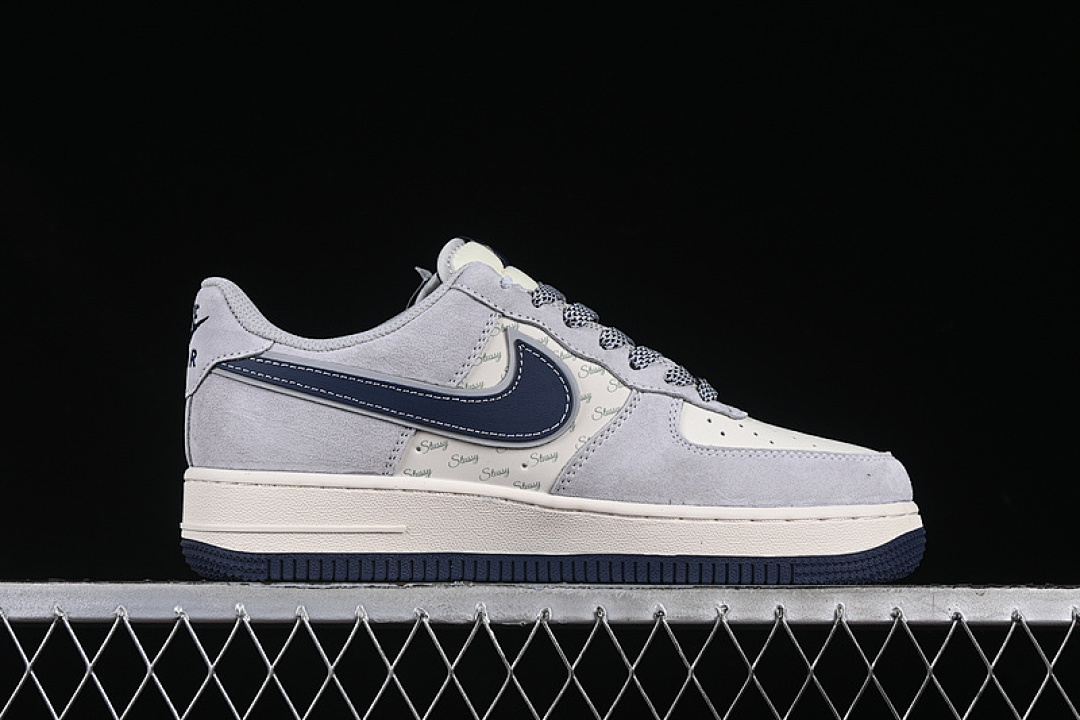 Nike [XZ3318-088]-[AIR FORCE 1 07 LOW WHITE/GREY/BLUE]-[WOMAN:36-39]-[MAN:40-45] - Image 16