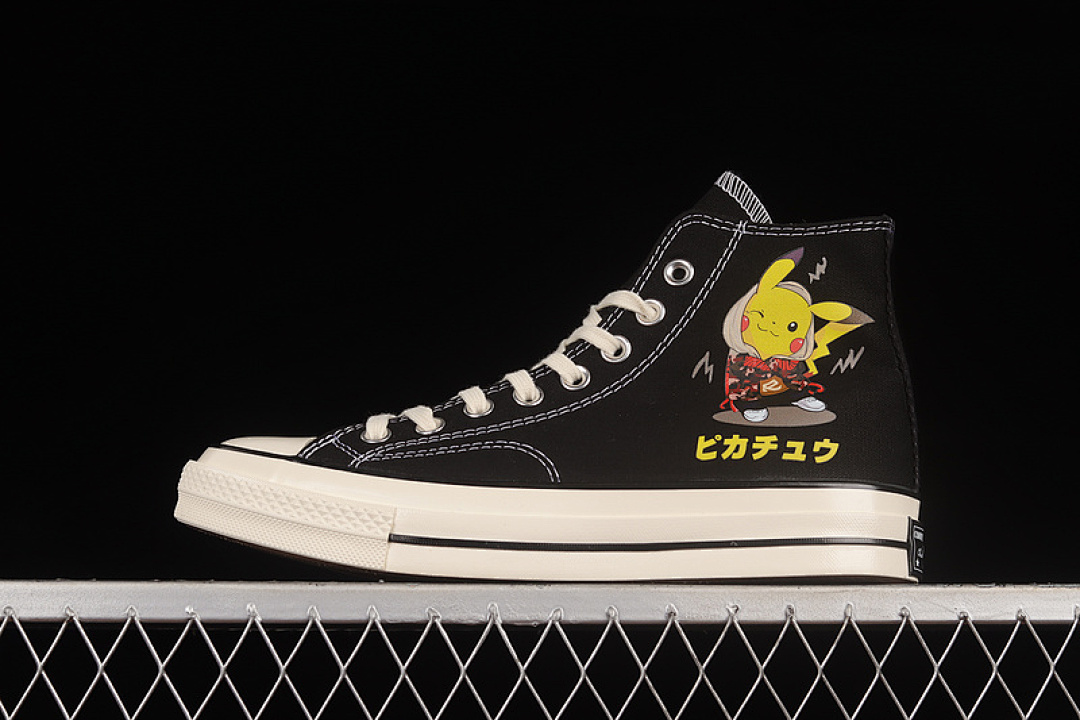Converse [162050C]-[CHUCK TAYLOR ALL-STAR 1970S X POKEMON BLACK/BLACK/EGRET]-[WOMAN:35-39.5]-[MAN:40-44], photo 1
