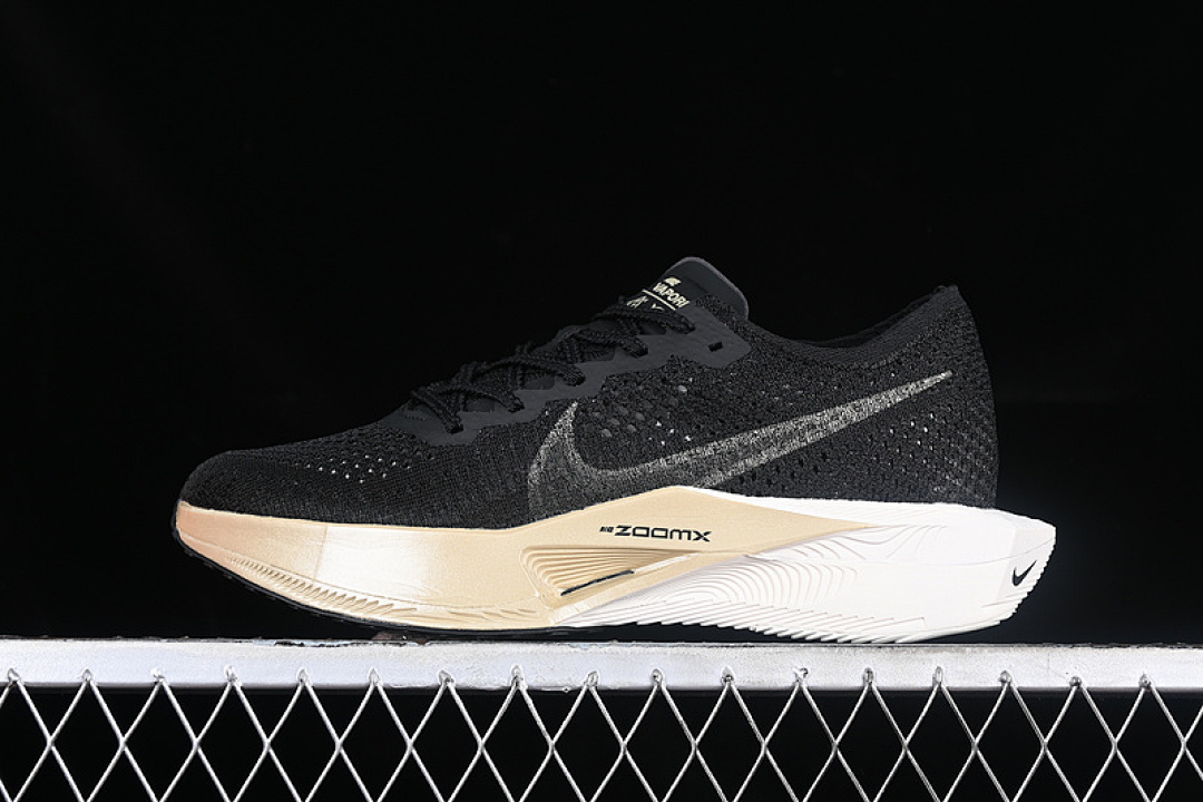 Unbranded [DV4129-001]-[ZOOMX VAPORFLY NEXT% 3 BLACK/BLACK/OATMEAL/METALLIC GOLD GRAIN]-[MAN:39-45], photo 1
