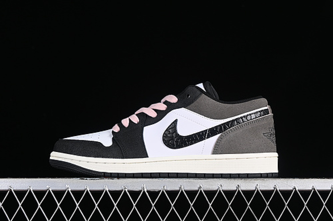 Jordan [DZ4130-201]-[AIR JORDAN 1 LOW BLACK/WHITE/GREY/PINK]-[WOMAN:36-39]-[MAN:40-46], photo 1