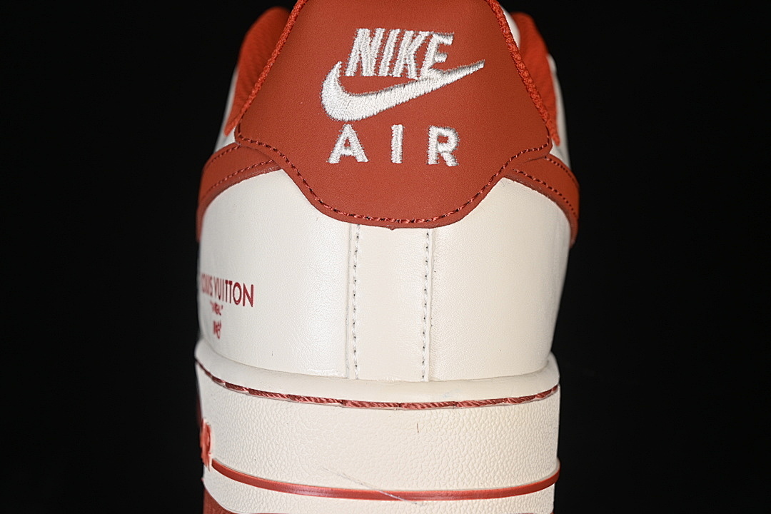 Nike [NH0601-588]-[AIR FORCE 1 07 LOW CASUAL SNEAKERS RED/BEIGE]-[WOMAN:36-39]-[MAN:40-45] - Image 6