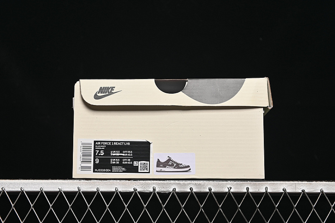 Nike [HJ3318-004]-[AIR FORCE 1 07 LOW OFF WHITE/BLACK]-[WOMAN:36-39]-[MAN:40-45] - Image 12