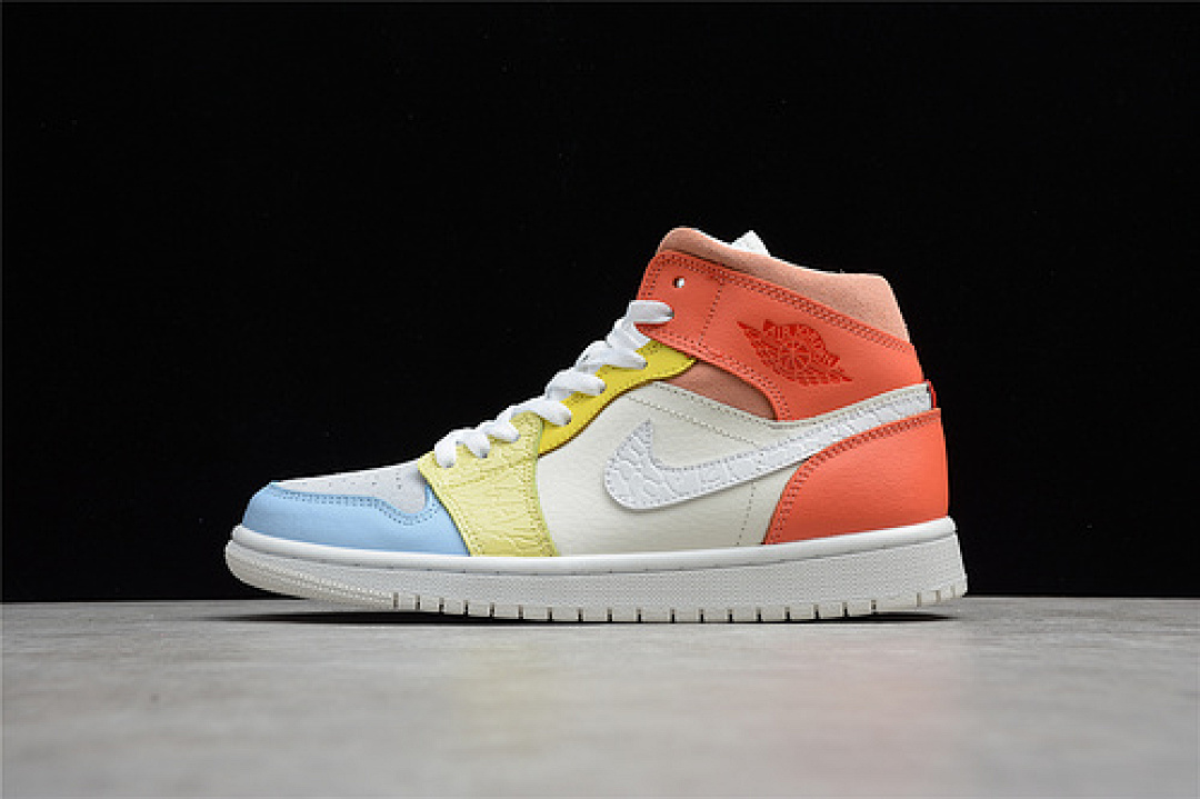 Jordan Jordan [DJ6908-100]-[AIR 1 MID TO MY FIRST COACH SAIL/WHITE-ZITRON-OPTI YELLOW]-[UNISEX:36-46], photo 1