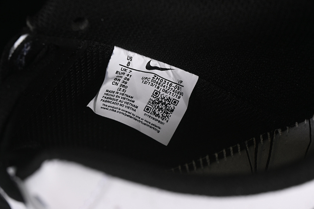 Nike [ZH0316-081]-[AIR FORCE 1 07 LOW WHITE/BLACK]-[WOMAN:36-39]-[MAN:40-45] - Image 6