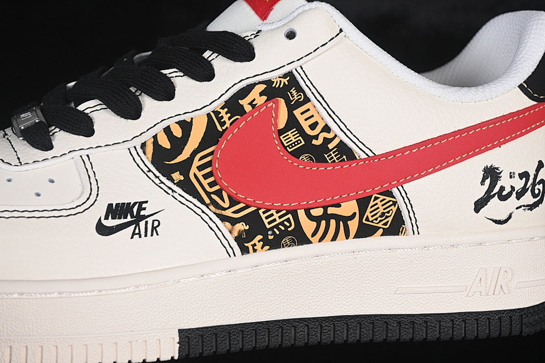 Nike [QW5288-122]-[AIR FORCE 1 07 LOW WHITE/BLACK/RED/GOLD]-[WOMAN:36-39]-[MAN:40-45] - Image 8