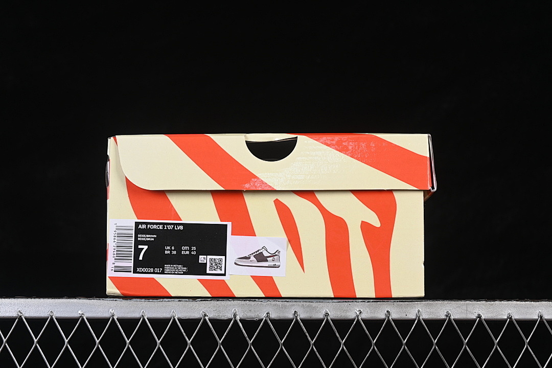 Nike [XD0028-017]-[AIR FORCE 1 07 LOW CASUAL SNEAKERS WHITE/BROWN]-[WOMAN:36-39]-[MAN:40-45] - Image 12