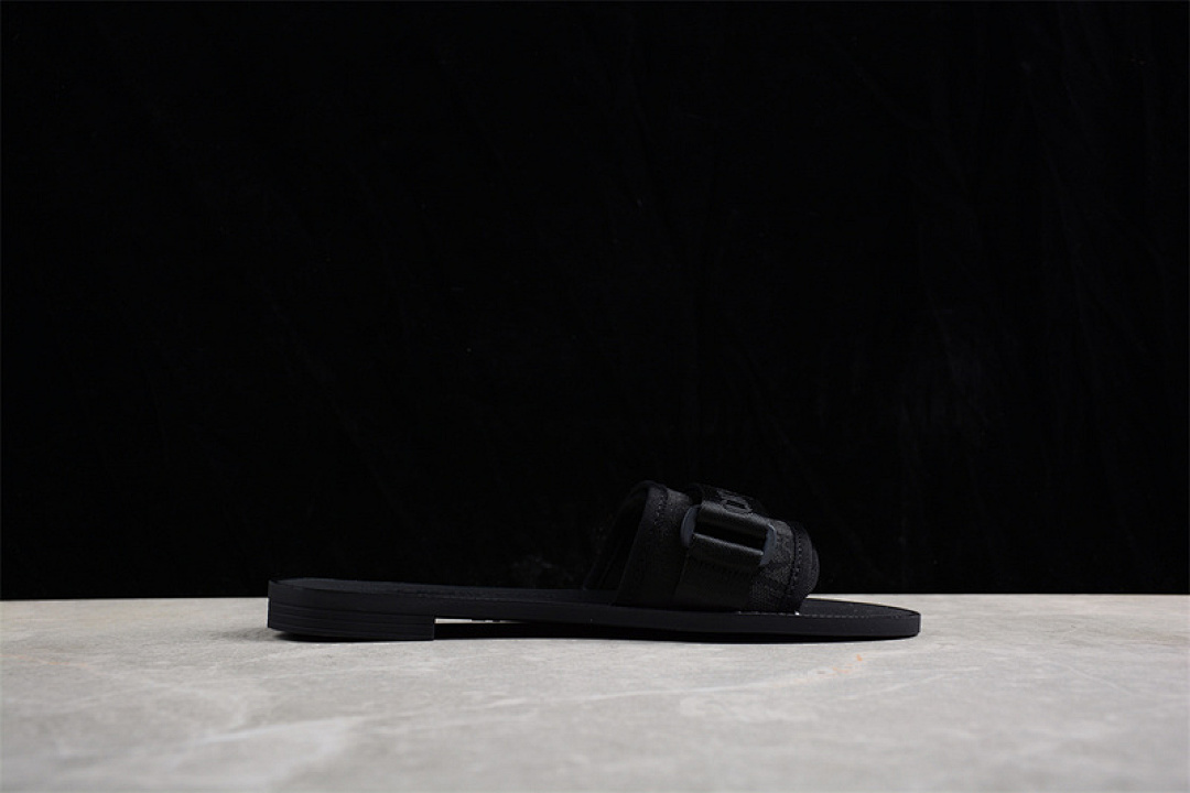 Dior [EMBROIDERED VELCRO PATCH SLIPPERS BLACK]-[WOMAN:35-40] - Image 7