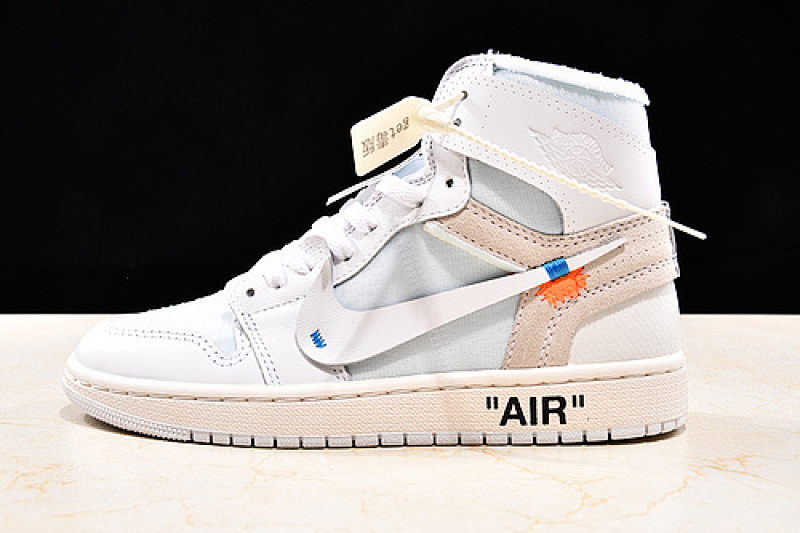 Off-White GET AIR Jordan 1 RETRO HIGH GS X OFF WHITE WHITE · AQ0818-100, photo 1